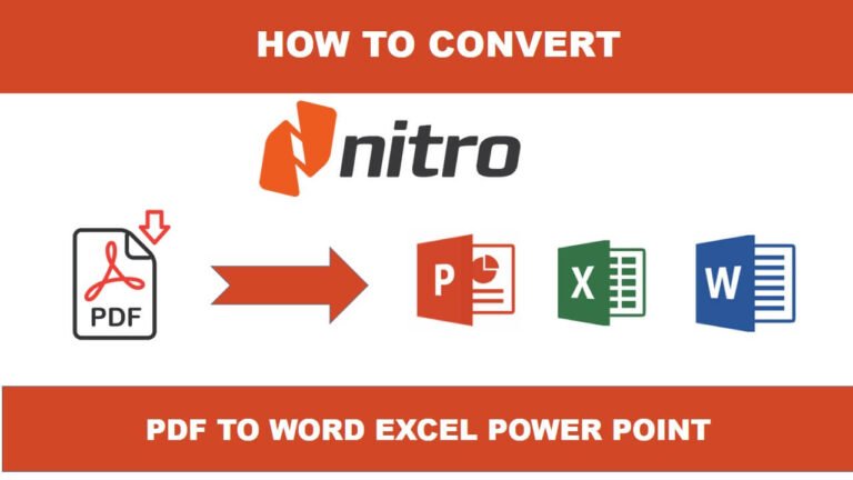 nitro pdf to excel converter