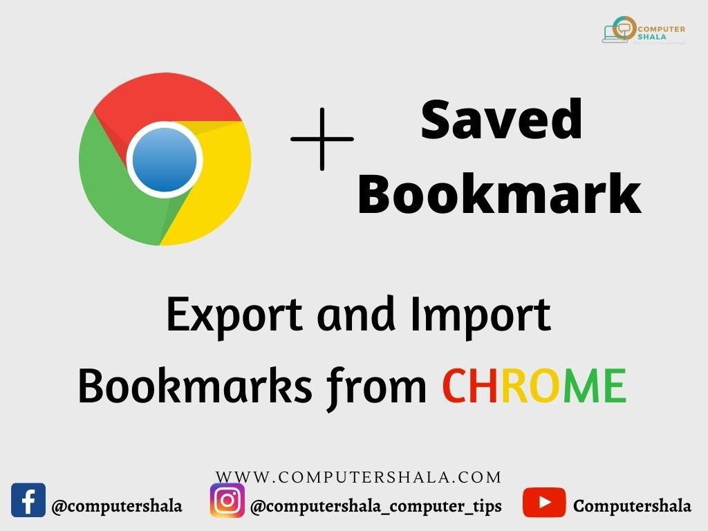 import and export bookmarks in chrome