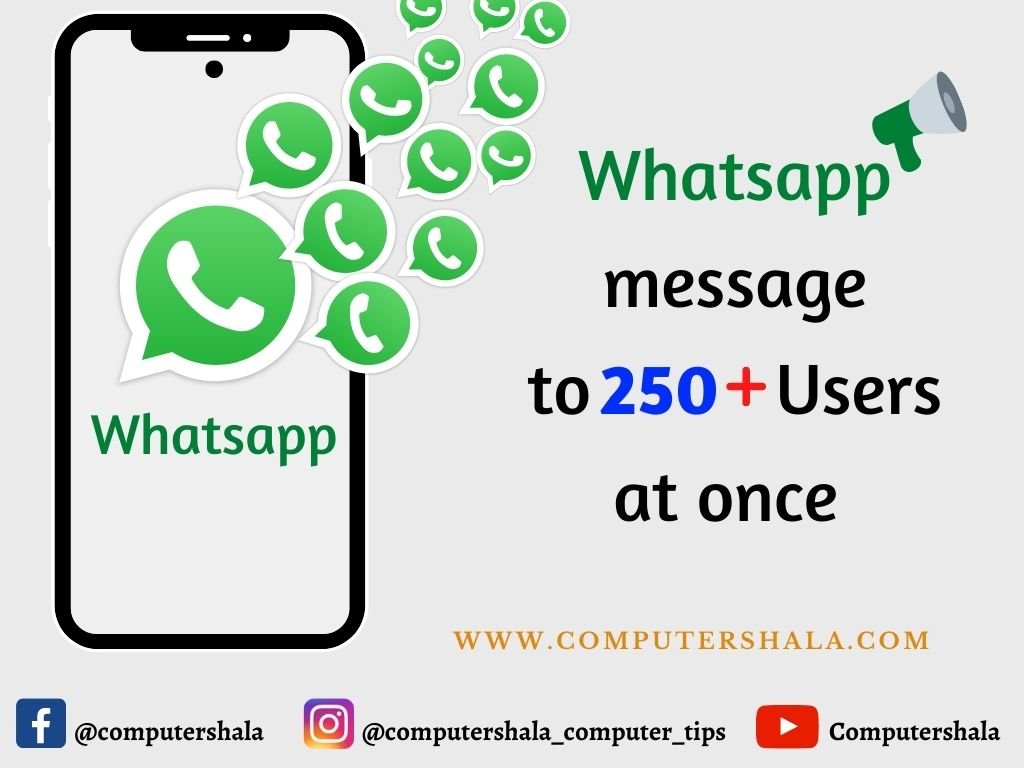 Send a Whatsapp message to 250 users at once time (1)