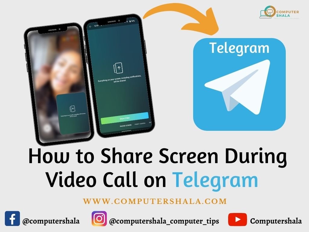 Telegram par Video Call ke Samay Screen Share Kaise Kare