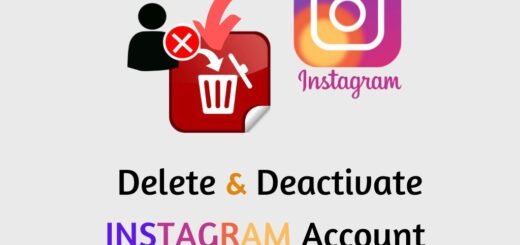 how do i delete & deactivate Instagram account