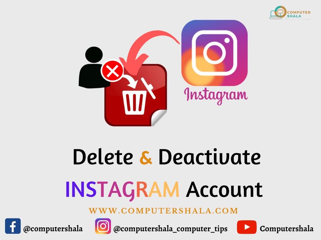 how do i delete & deactivate Instagram account