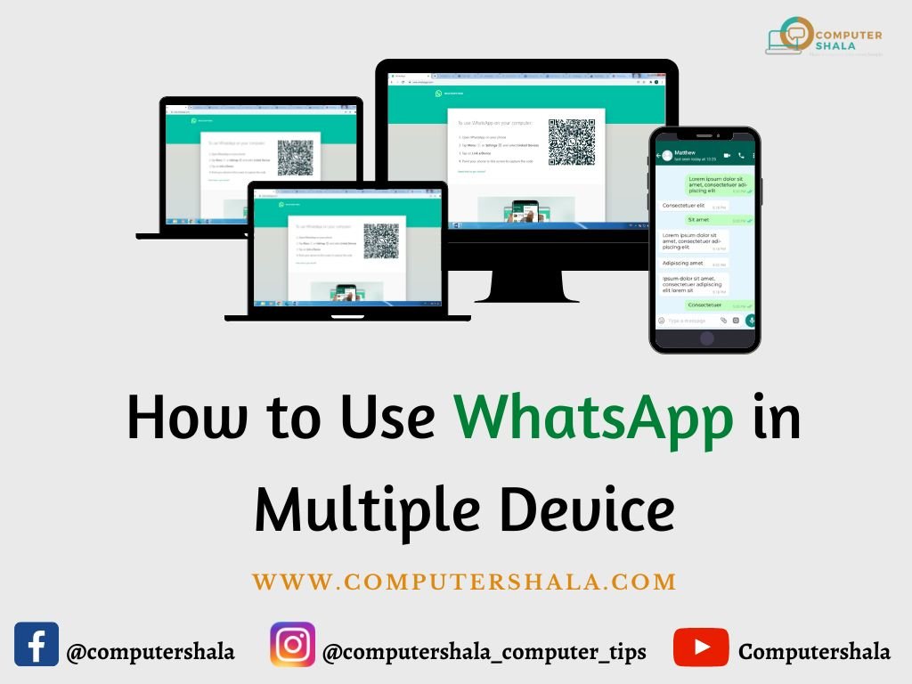how to use whatsapp in multiple device
