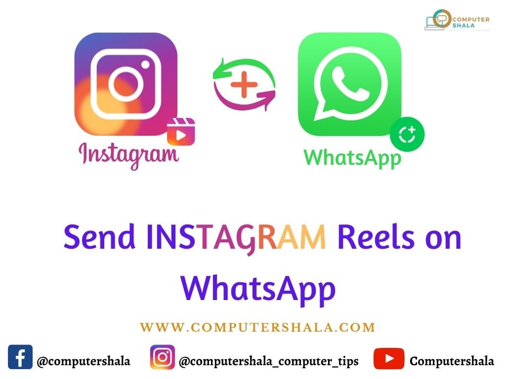 send instagram reels on whatsapp