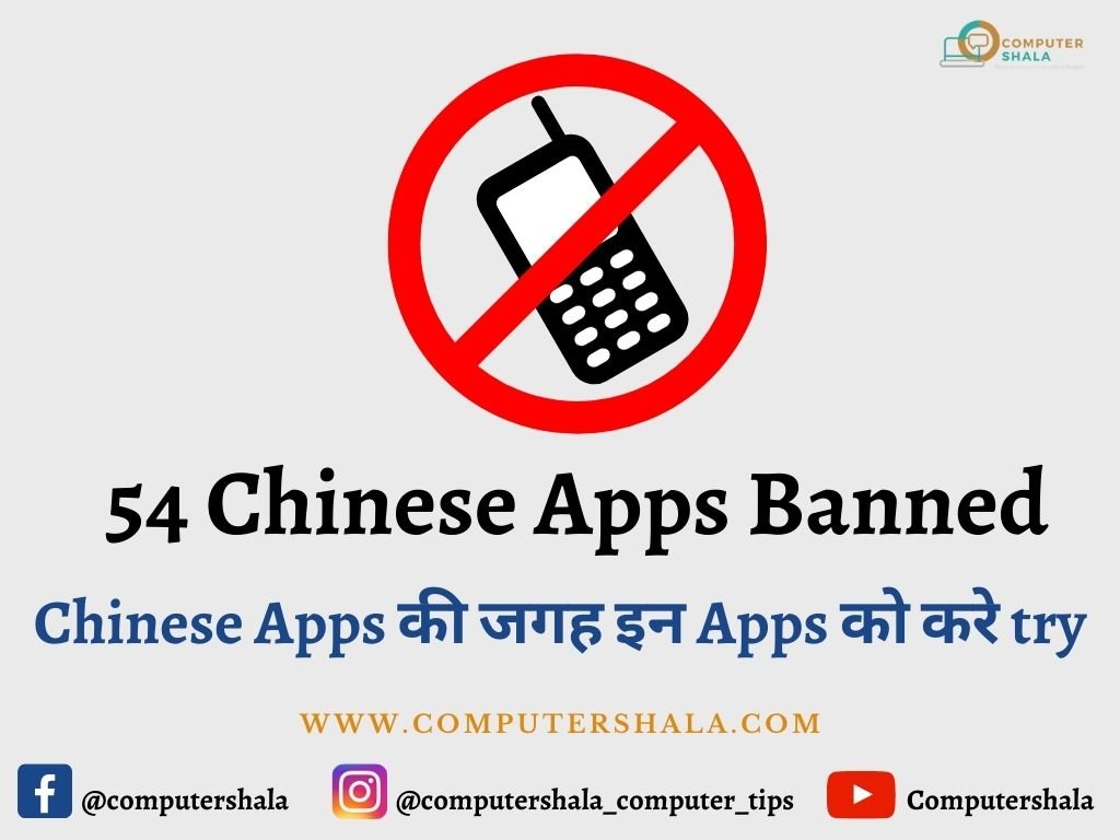 54 Chinese Apps Banned