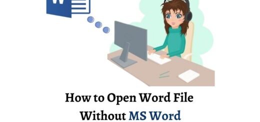 How to Open Word File Without MS Word